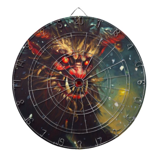 Christmas Krampus (4) Dartboard (Front)