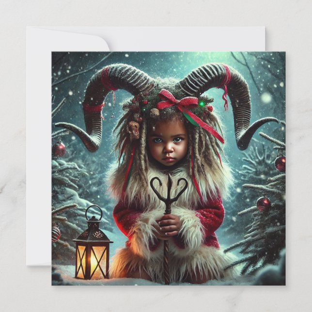 Christmas Krampus Holiday Card (Front)