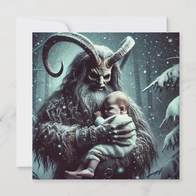 Christmas Krampus Holiday Card (Front)