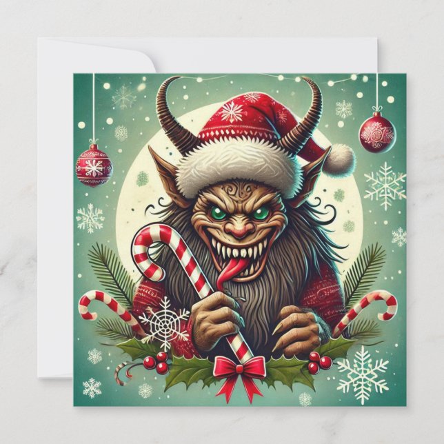 Christmas Krampus Holiday Card (Front)