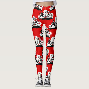 christmas krampus leggings