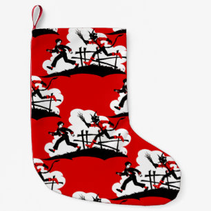 christmas krampus small christmas stocking