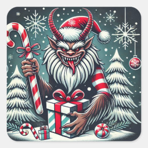 Christmas Krampus Sticker 