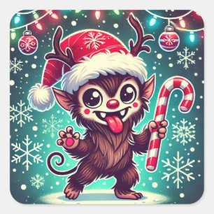 Christmas Krampus Sticker