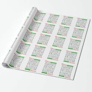 Christmas Kwanzaa Hanukkah Solstice Yuletide Wrapping Paper