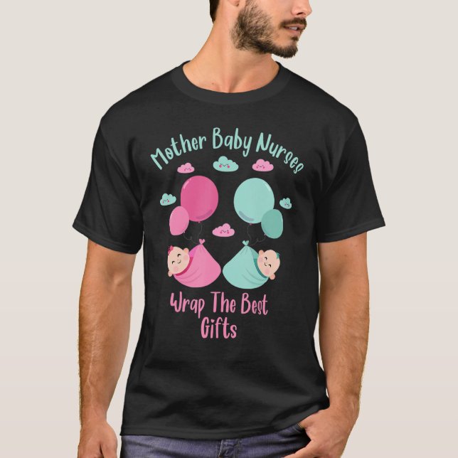 Christmas L&d Labour Mother Baby Nurses Wrap The B T-Shirt (Front)