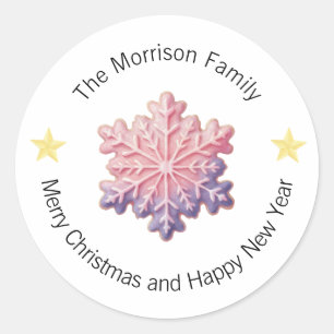Christmas Labels, Christmas Stickers, Gift Classic Round Sticker