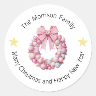 Christmas Labels, Christmas Stickers, Gift  Classic Round Sticker