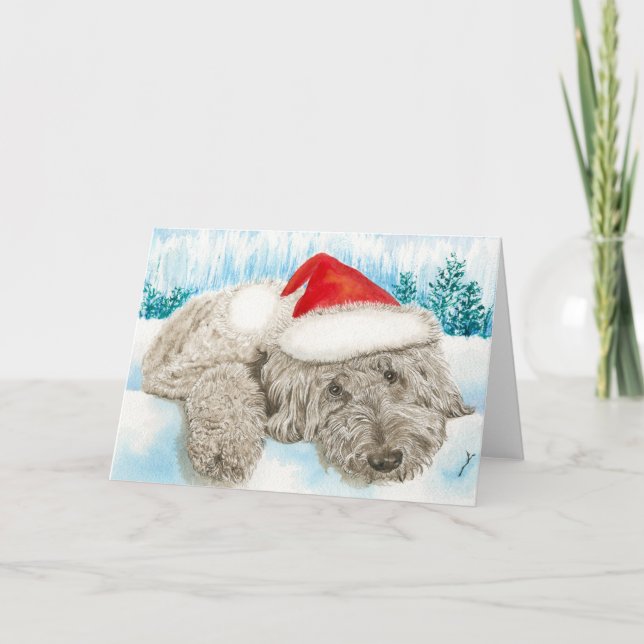 Christmas Labradoodle Holiday Card (Front)