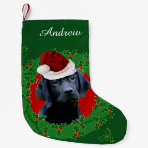 Christmas Labrador dog personalized stocking