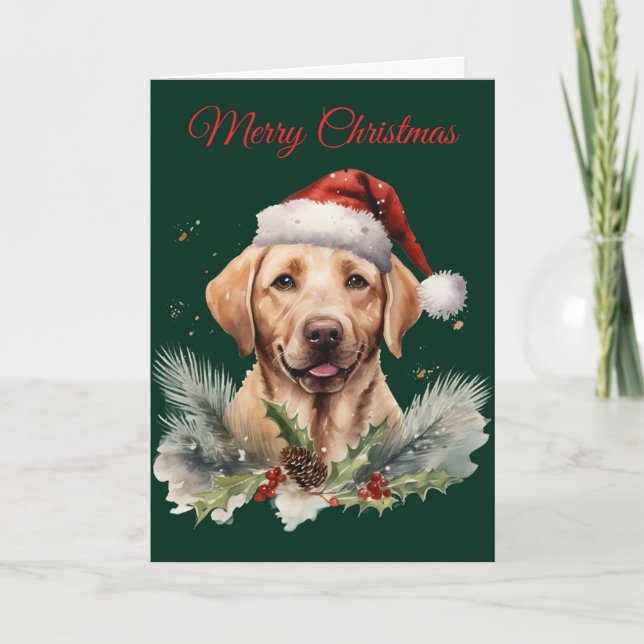 Christmas Labrador Holiday Card (Front)
