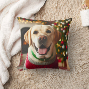 Christmas Labrador Retriever Pillow