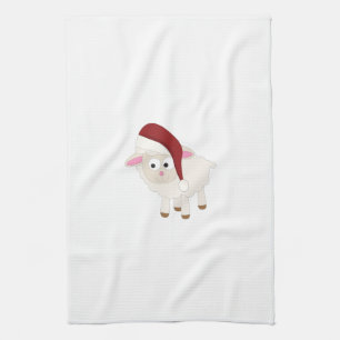 Christmas Lamb Kitchen Towel