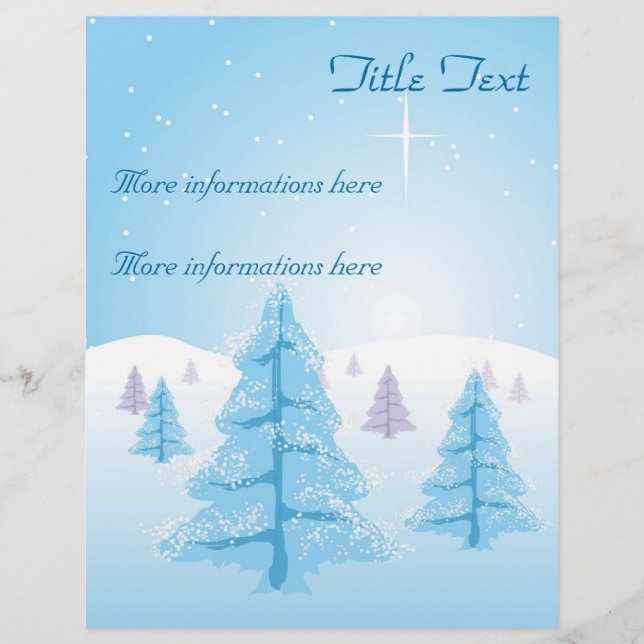 Christmas Landscape Flyer (Front)