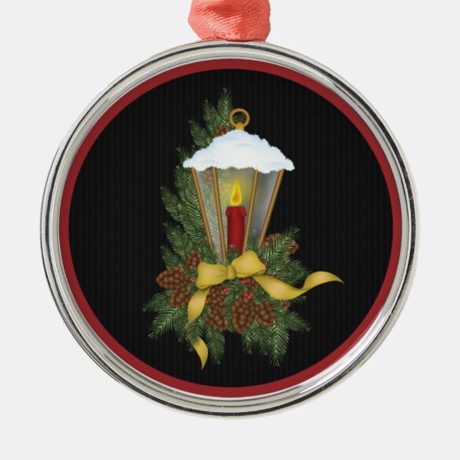 Christmas Lantern Christmas Ornament d2 (Front)