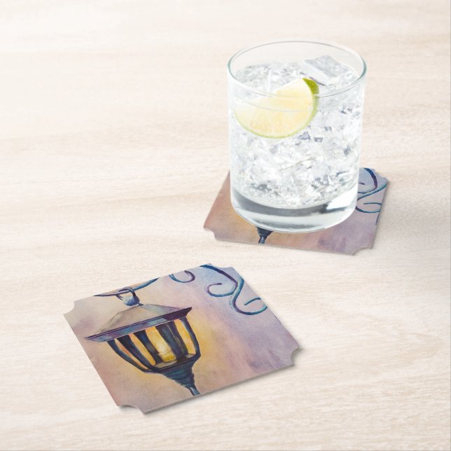 Christmas Lantern Paper Coaster (Insitu)