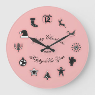 Christmas  large clock