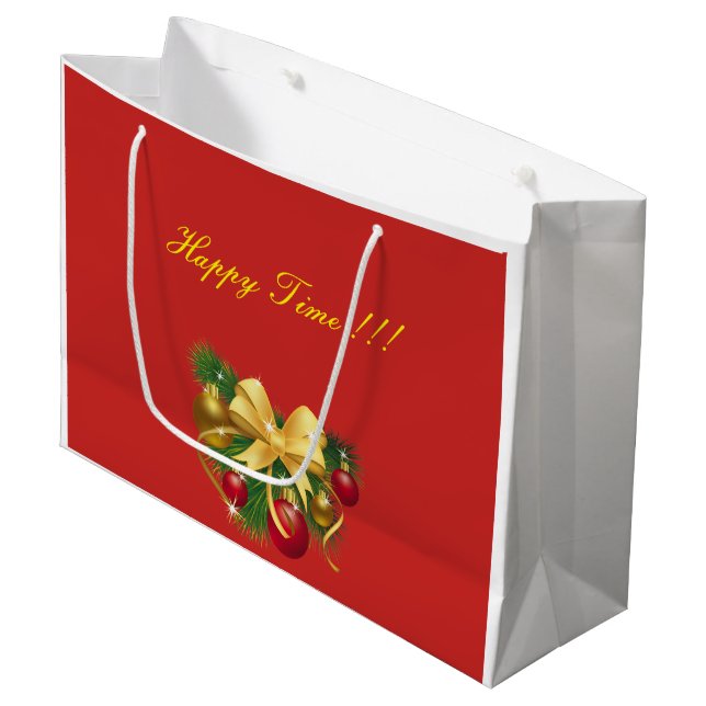 Christmas Large Gift Bag (Front Angled)