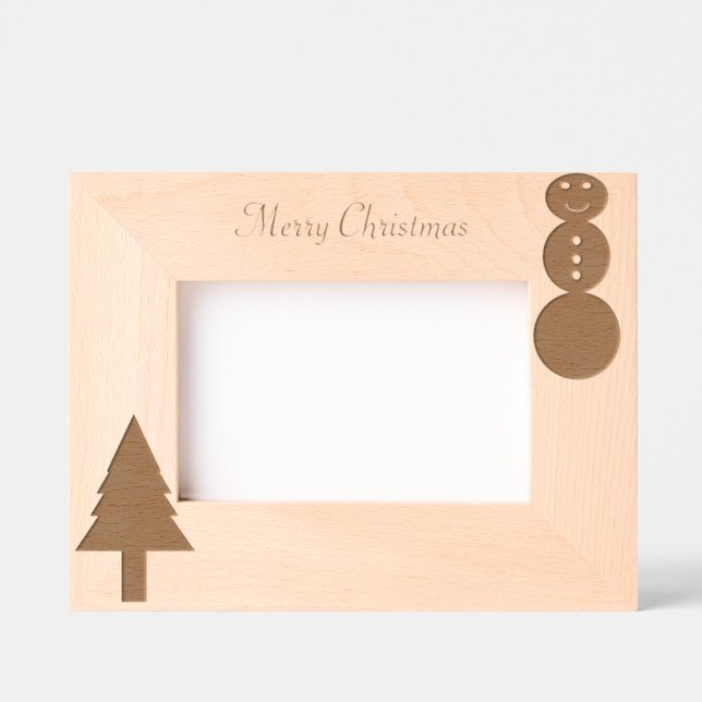 Christmas Laser Etched Picture Frame (Front)