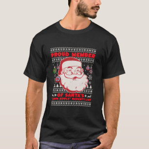 Christmas Lawn Bowls Idea For Men Santas Xmas Lawn T-Shirt