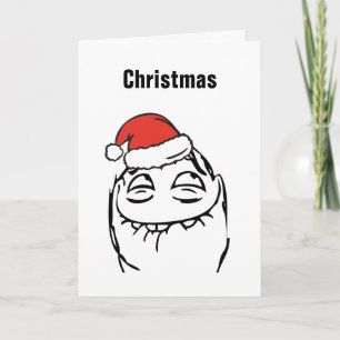 Christmas Le Me Memes Troll Love Custom EDITABLE Holiday Card