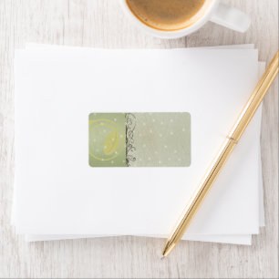 Christmas Leaf Swirls Return Address Labels -