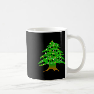 Christmas Lebanese Tree Lebanon Flag Christmas Ced Coffee Mug