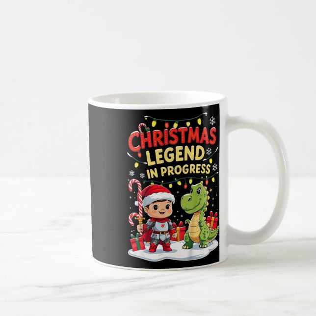 Christmas Legend In Progress Cute Holiday Knight A Coffee Mug (Right)