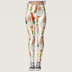 Christmas Leggings, Elf Leggings