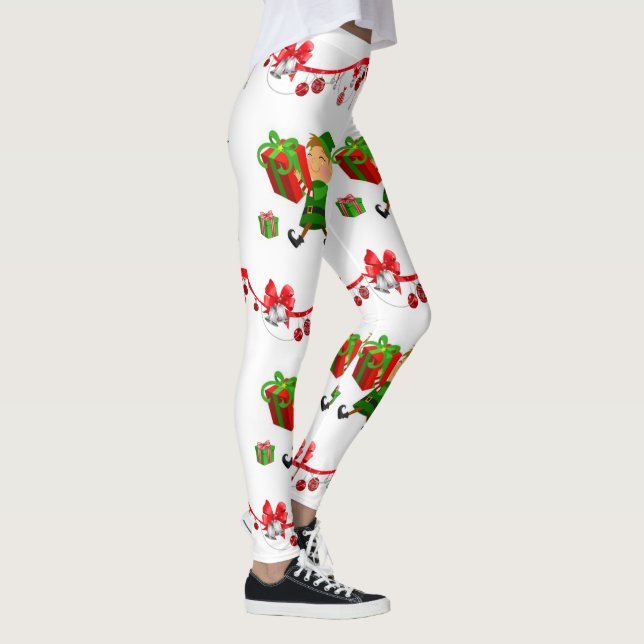 Christmas Leggings, Elf Leggings (Right)