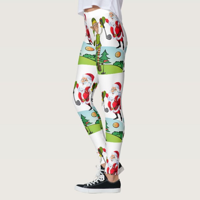 Christmas Leggings, Elf Leggings (Left)