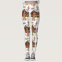 Christmas Leggings Ginger Bread Man