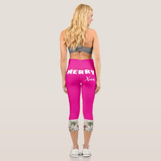 Christmas leggings High Waisted Capris sports