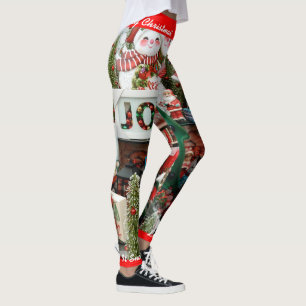 Christmas Leggings Personalize Let It Snow! S XL