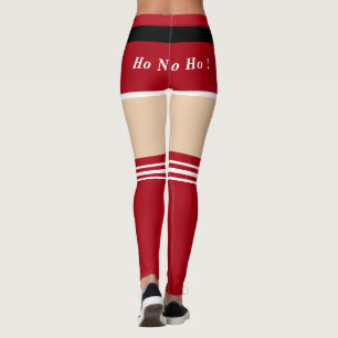 Christmas Leggings Santa Claus Design Funny