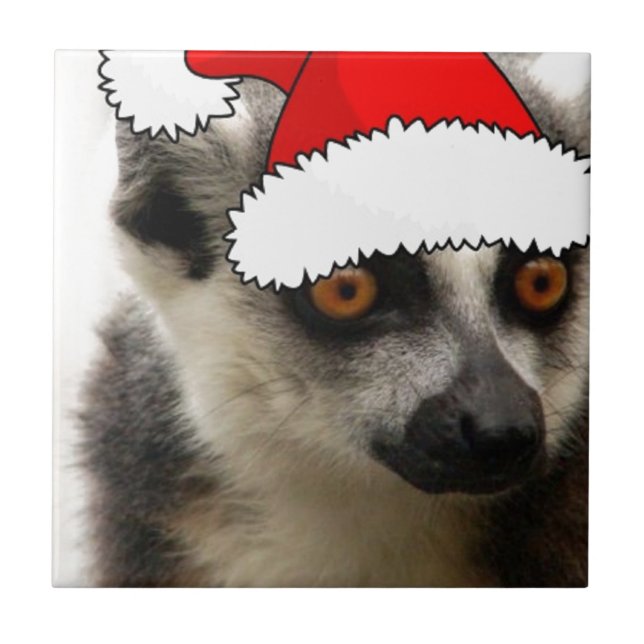 Christmas Lemur Tile (Front)