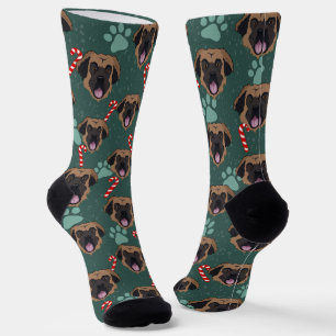 Christmas Leonberger  Socks
