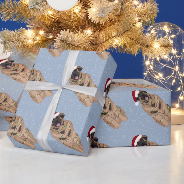 Christmas Leonberger  Wrapping Paper (Holidays)