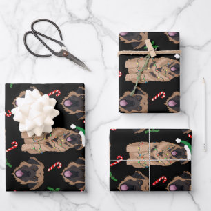 Christmas Leonberger  Wrapping Paper Sheet