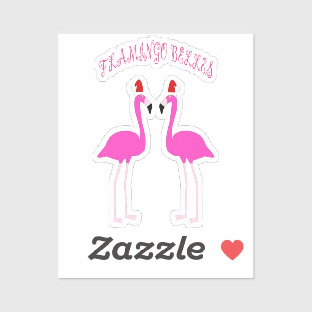 Christmas Lesbian Flamingos Flamingo Belles (Sheet)