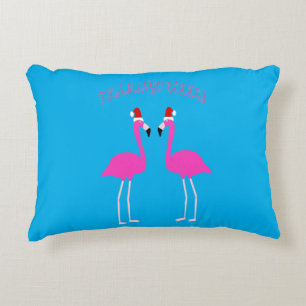 Christmas Lesbian Flamingos Flamingo Belles Accent Pillow