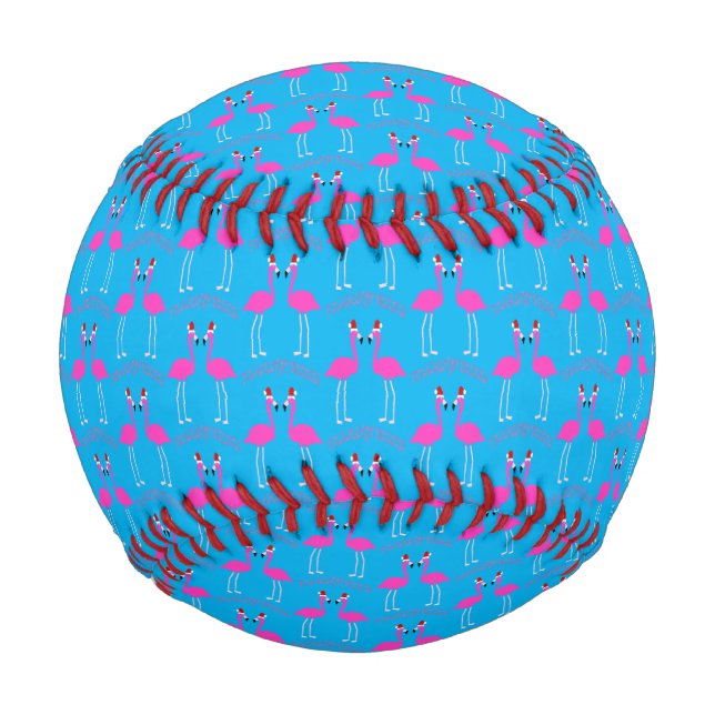 Christmas Lesbian Flamingos Flamingo Belles Baseball (Front)
