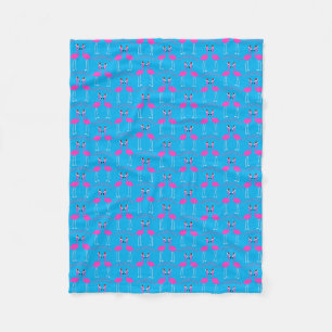 Christmas Lesbian Flamingos Flamingo Belles Fleece Blanket