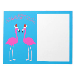 Christmas Lesbian Flamingos Flamingo Belles Notepad