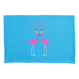 Christmas Lesbian Flamingos Flamingo Belles Pillowcase