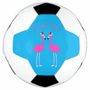 Christmas Lesbian Flamingos Flamingo Belles Soccer Ball