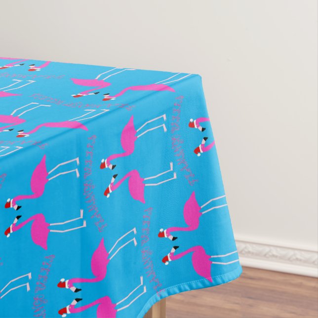 Christmas Lesbian Flamingos Flamingo Belles Tablecloth (In Situ)