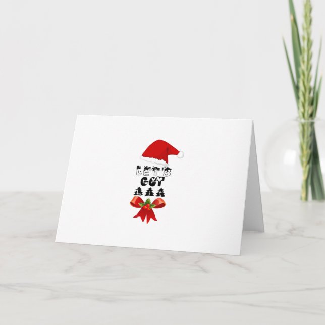 Christmas Let's Get Lit Classic Card (Front)