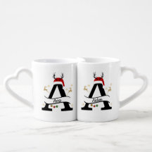 Christmas Letter A Alphabet Coffee Mug