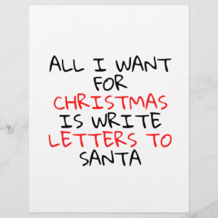 CHRISTMAS LETTER FOR SANTA LETTERHEAD